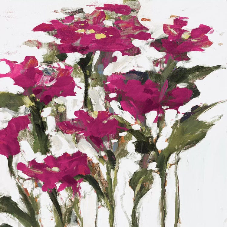 Plum Wild Flowers by Jane Slivka wall art