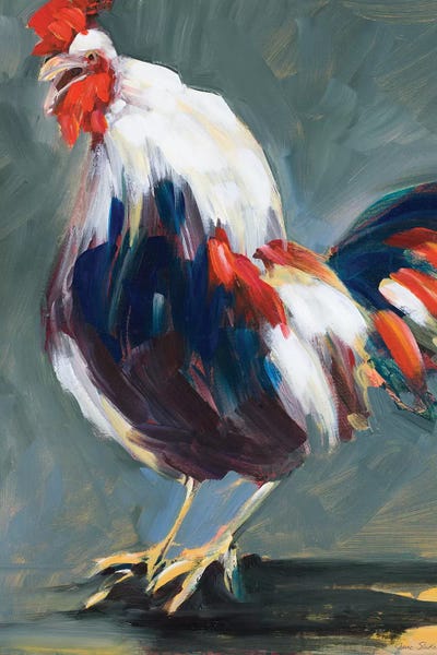 Rising Rooster by Jane Slivka canvas print