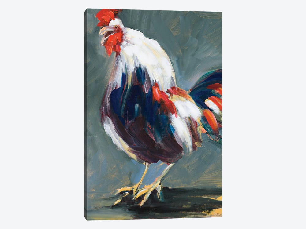 Rising Rooster by Jane Slivka 1-piece Canvas Wall Art