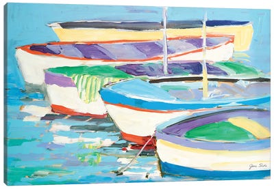 Row Your Boats Canvas Art Print - Boat Art