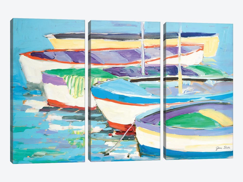 Row Your Boats by Jane Slivka 3-piece Art Print