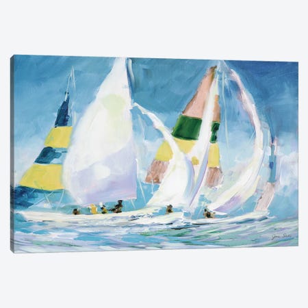 Sailing Away I Canvas Print #JSL65} by Jane Slivka Canvas Wall Art