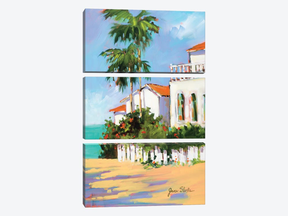 Shore House by Jane Slivka 3-piece Canvas Art Print