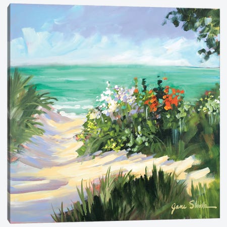 Sun Beach Dunes Canvas Print #JSL69} by Jane Slivka Canvas Print