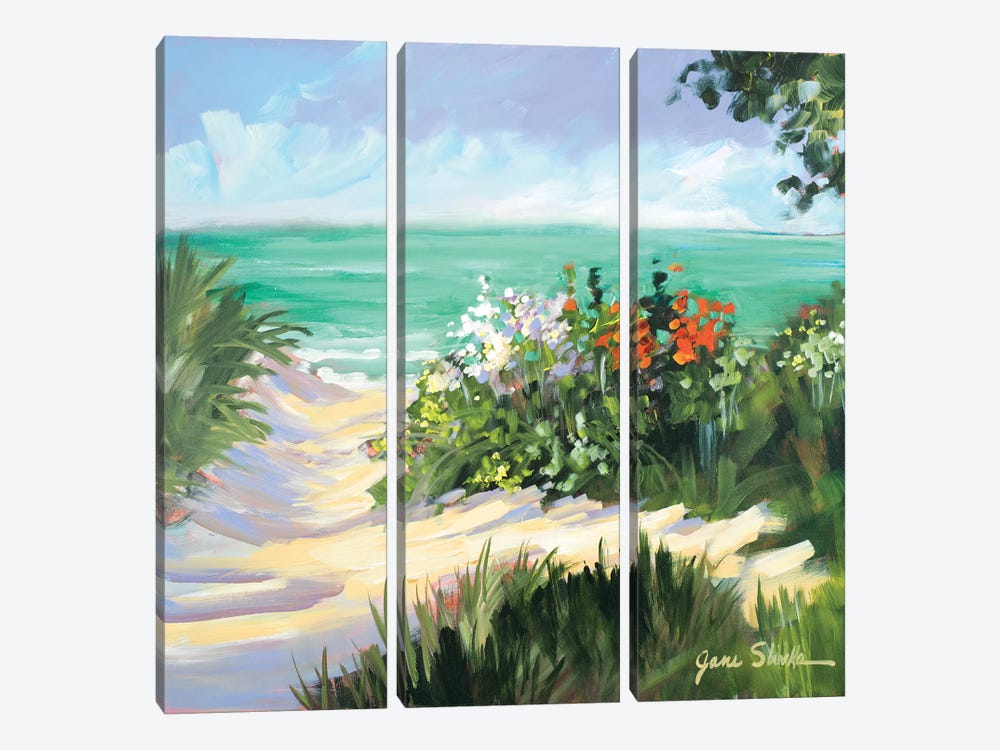 Sun Beach Dunes by Jane Slivka 3-piece Canvas Artwork