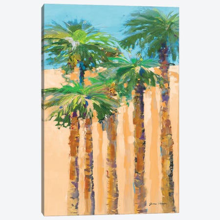 Tan Shadow Palms II Canvas Print #JSL72} by Jane Slivka Canvas Artwork