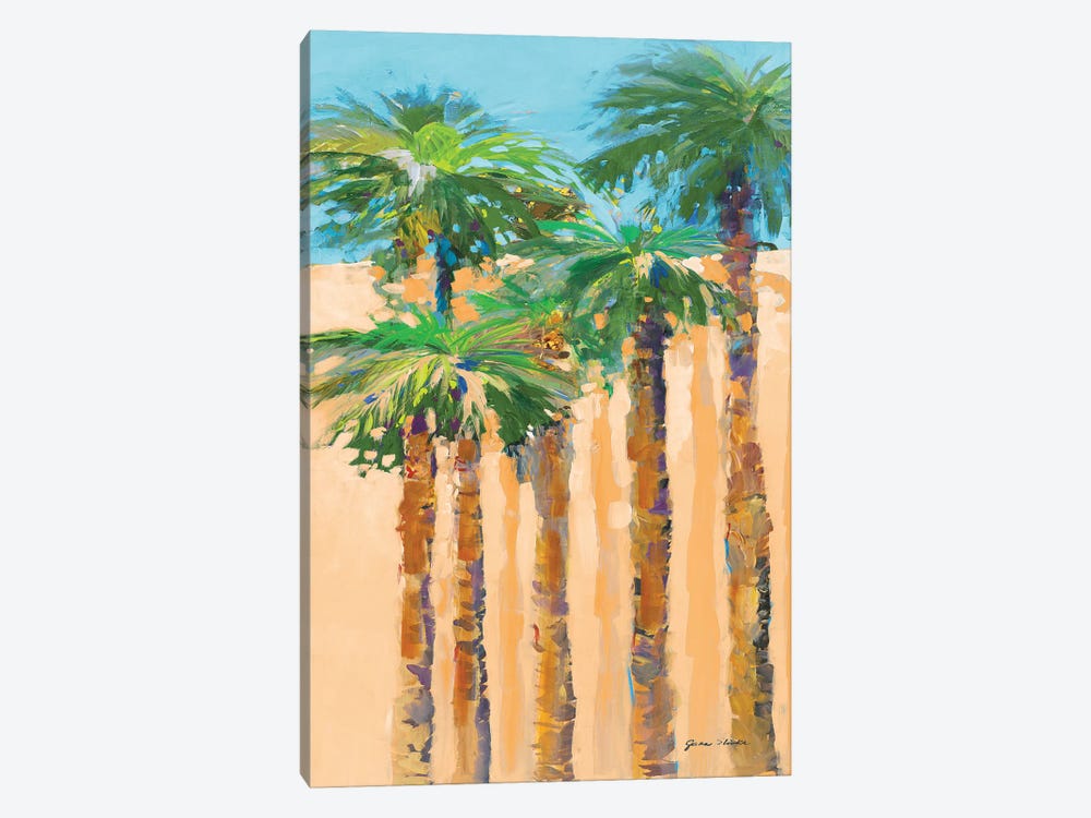 Tan Shadow Palms II by Jane Slivka 1-piece Canvas Art
