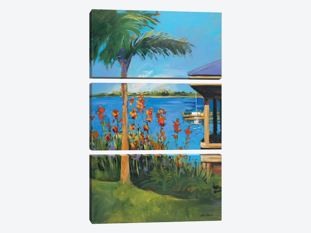 The Lake by Jane Slivka 3-piece Canvas Print