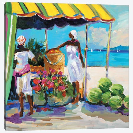 Tropical Fruits Canvas Print #JSL77} by Jane Slivka Canvas Print