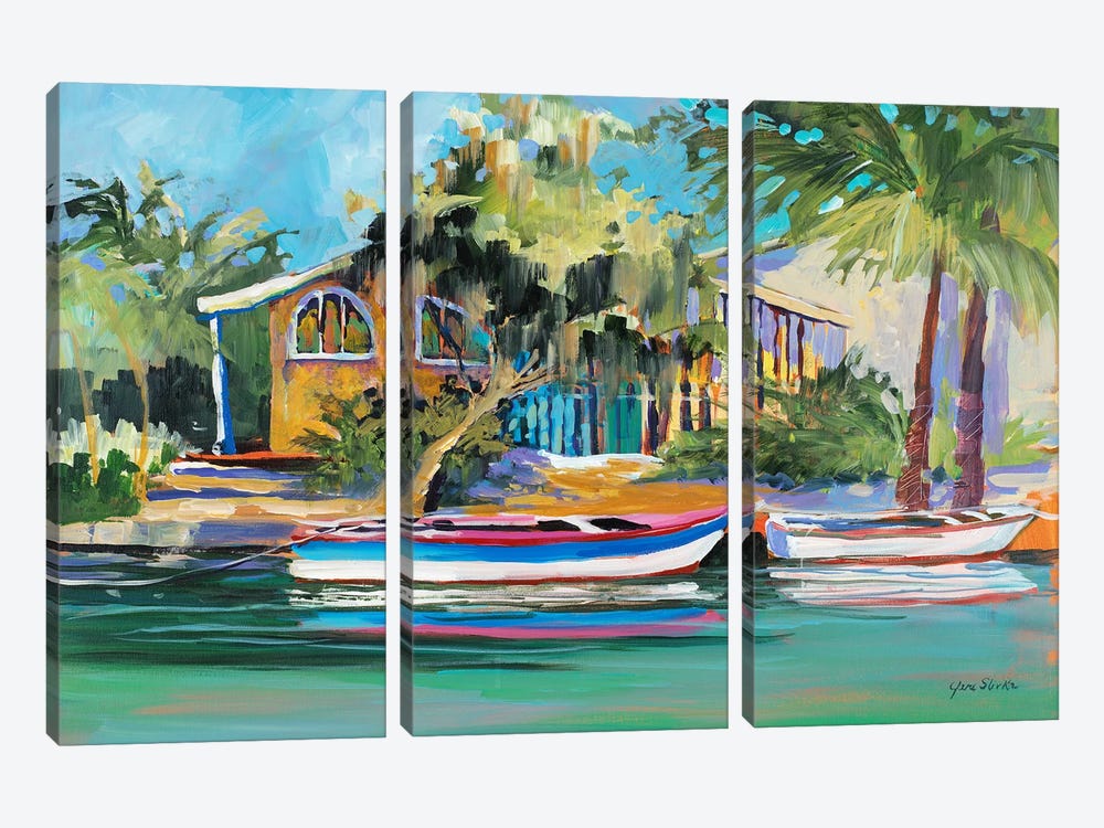Vacation Home by Jane Slivka 3-piece Canvas Wall Art