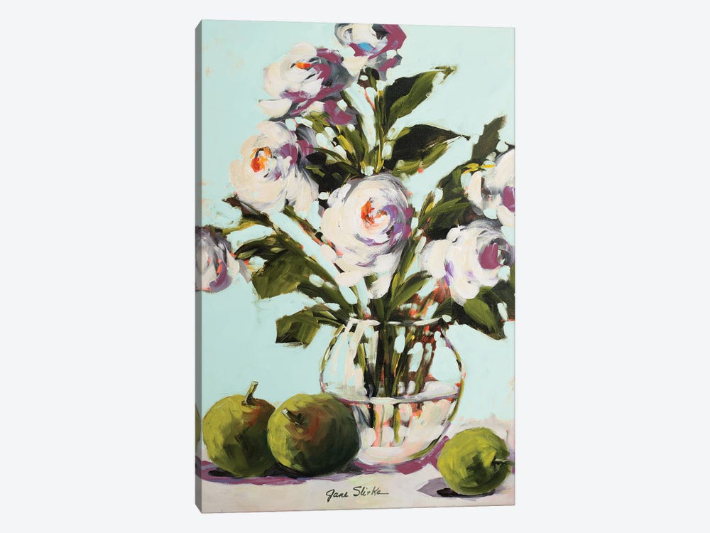 White Rose by Jane Slivka 1-piece Canvas Art Print