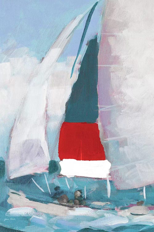 Red and Blue Sail I