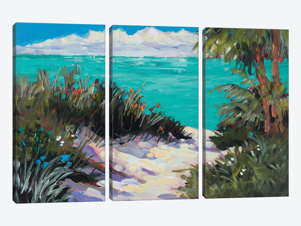 Tarpon Beach by Jane Slivka 3-piece Canvas Art