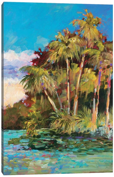 Tropical Side of Town Canvas Art Print