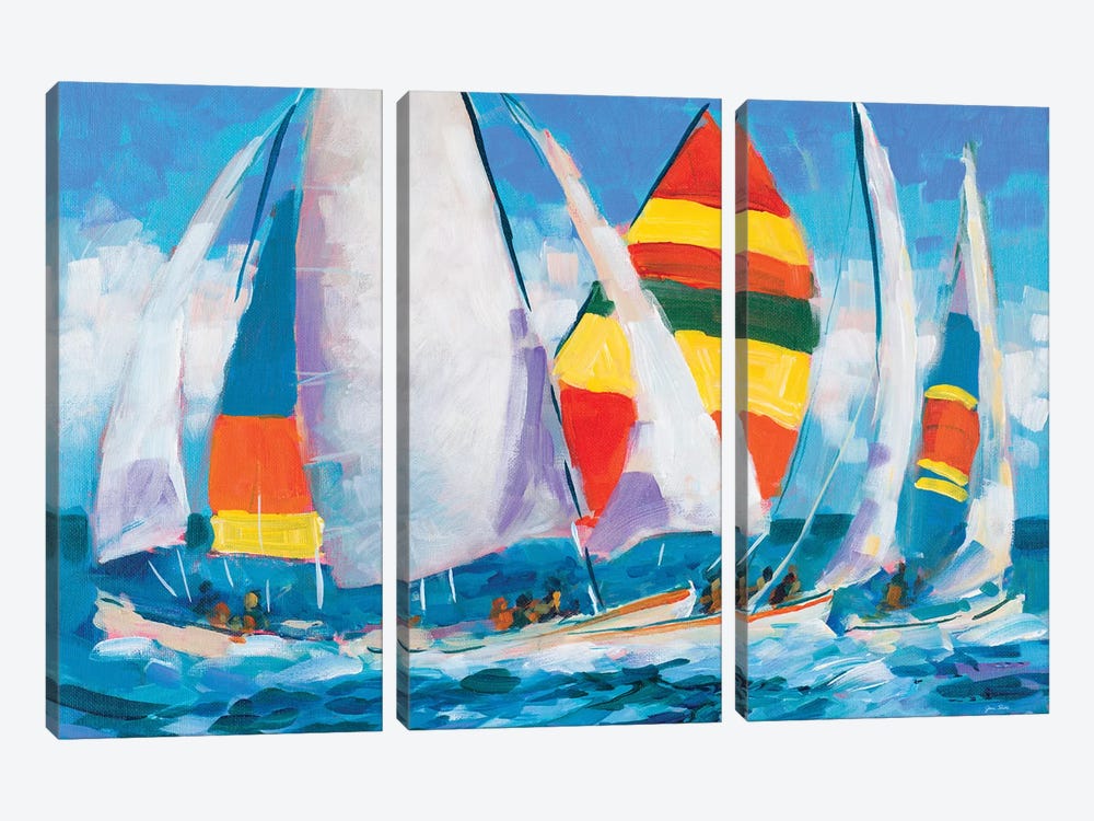 Wide Sails by Jane Slivka 3-piece Art Print