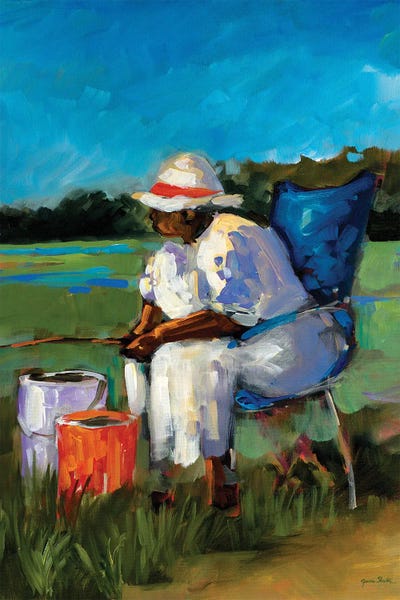 Fishing Again by Jane Slivka canvas print