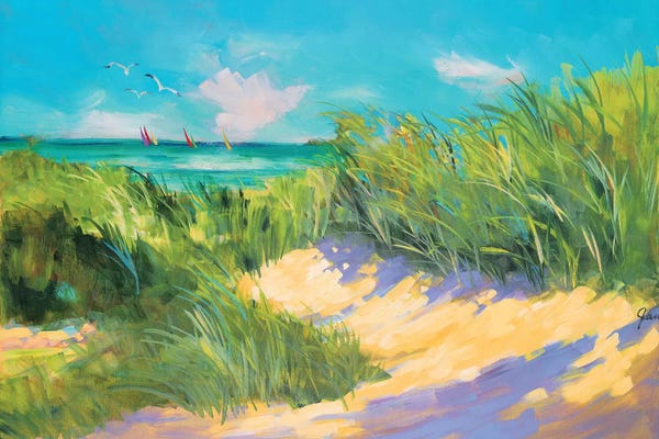 SunDance Group: Blue Grass Breeze I by Jane Slivka