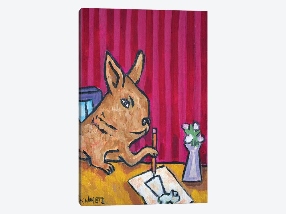 Bunny Artist by Jay Schmetz 1-piece Canvas Print