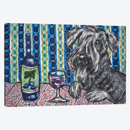 Ceski Terrier Wine Canvas Print #JSM20} by Jay Schmetz Canvas Art