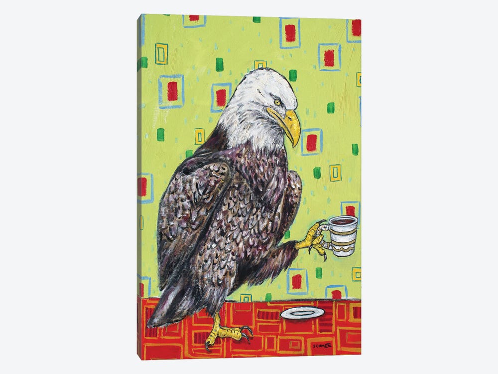 Eagle Coffee by Jay Schmetz 1-piece Canvas Art Print