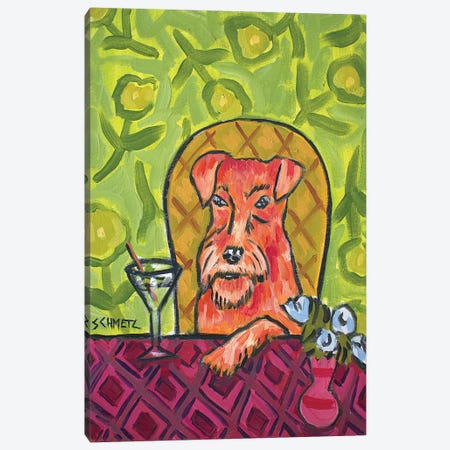 Irish Terrier Martini Canvas Print #JSM36} by Jay Schmetz Canvas Artwork