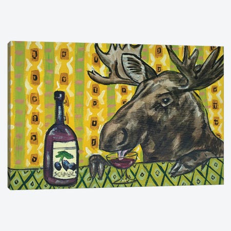 Moose Wine Canvas Print #JSM45} by Jay Schmetz Canvas Art Print