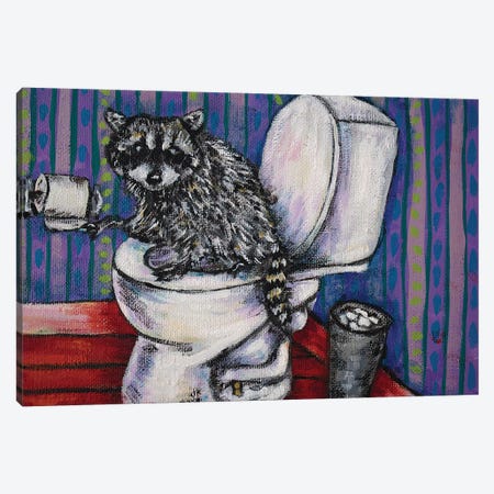 Raccoon #2 Canvas Print #JSM57} by Jay Schmetz Canvas Artwork