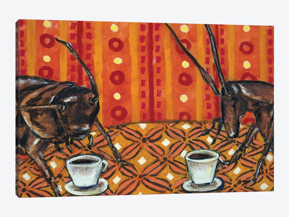 Roaches Coffee by Jay Schmetz 1-piece Canvas Print