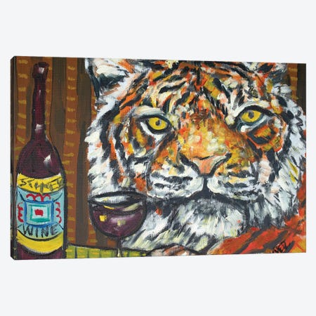 Tiger Wine Canvas Print #JSM65} by Jay Schmetz Canvas Print
