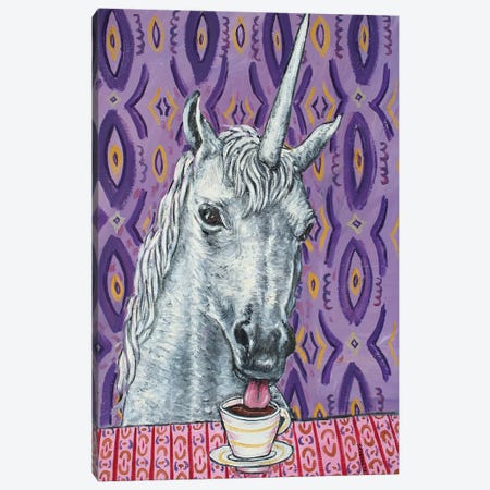 Unicorn Coffee Canvas Print #JSM68} by Jay Schmetz Canvas Wall Art