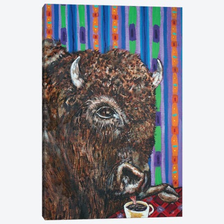 Bison Coffee Canvas Print #JSM6} by Jay Schmetz Canvas Artwork