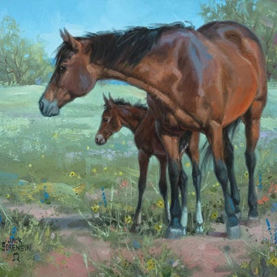 Under Mama's Watchful Eye by Jack Sorenson canvas print