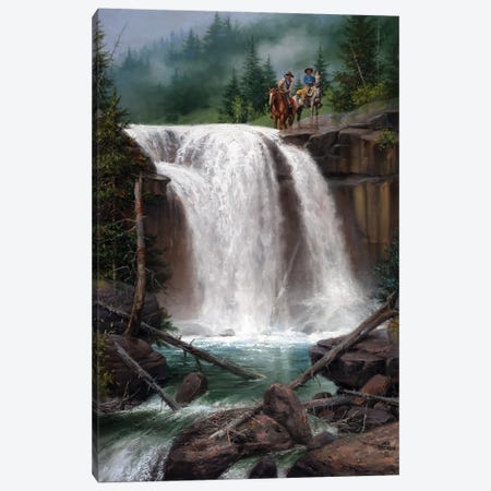 Above the Falls Canvas Print #JSO20} by Jack Sorenson Canvas Artwork