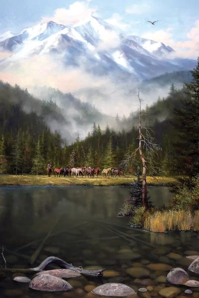 Cabin & Lodge Décor: As the Mist Slowly Rises by Jack Sorenson