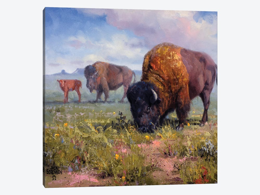 Family Outing by Jack Sorenson 1-piece Canvas Wall Art