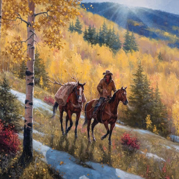 Horseback: Glow of Indian Summer by Jack Sorenson