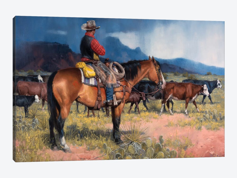 Twenty Years in the Saddle by Jack Sorenson 1-piece Canvas Artwork