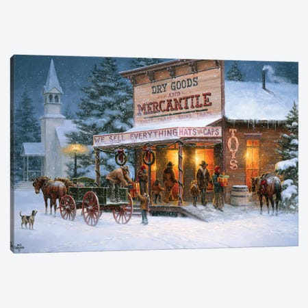 Christmas Wishes Canvas Print #JSO35} by Jack Sorenson Canvas Artwork