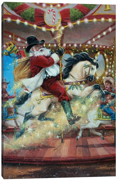 Merry Go Round Canvas Art Print - Jack Sorenson