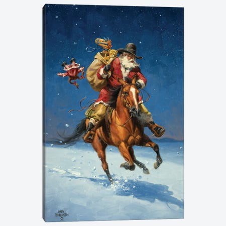 Midnight Rider Canvas Print #JSO39} by Jack Sorenson Canvas Art Print