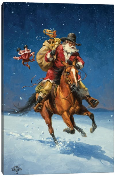 Midnight Rider Canvas Art Print - Jack Sorenson