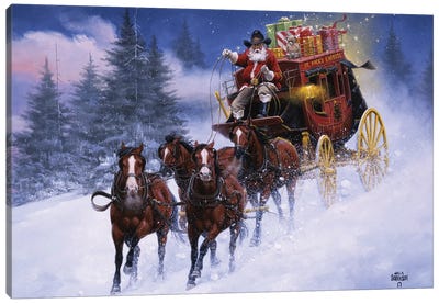 Nicks Express Canvas Art Print - Christmas Art