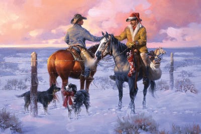 Sharin Christmas with the Neighbors by Jack Sorenson framed wall art