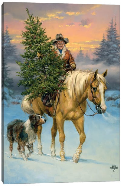 The Family Tree Canvas Art Print - Large Christmas Art