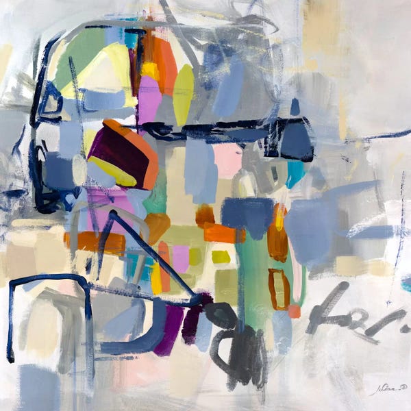 Large Modern Art - Canvas Prints: Head Games by Julian Spencer