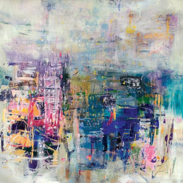 Colorful Abstracts: Pink Condo by Julian Spencer