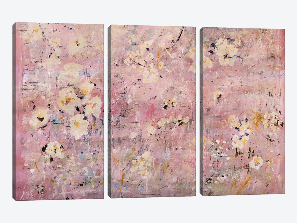Cherry Blossom Rain by Julian Spencer 3-piece Canvas Art Print