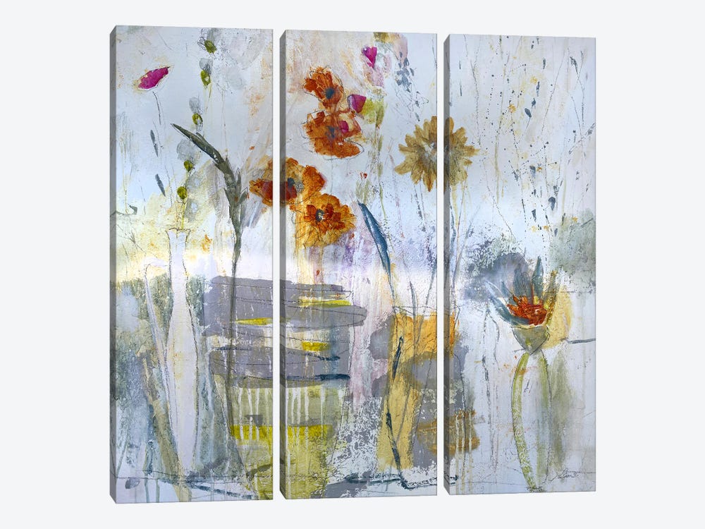 White Vase by Julian Spencer 3-piece Canvas Wall Art