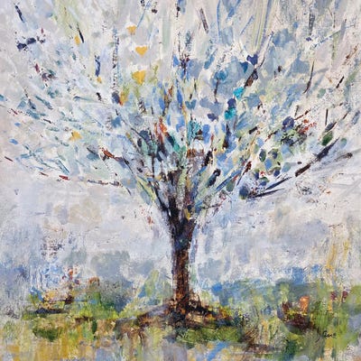 Lunar Tree by Julian Spencer framed wall art