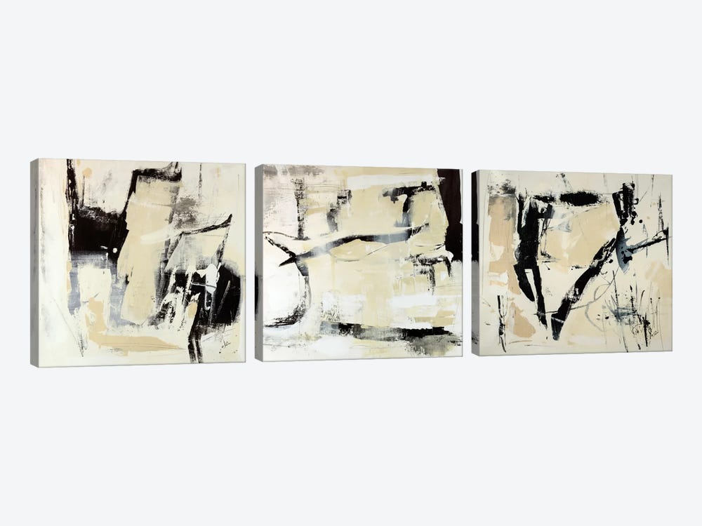 Pieces Triptych by Julian Spencer 3-piece Art Print